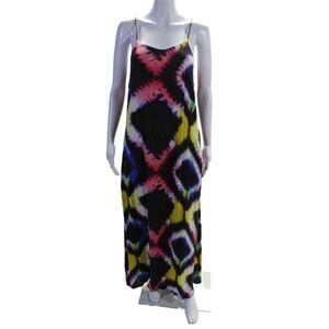 Busayo Collective Womens Tie Dye Midi Black Size 6 15208637
